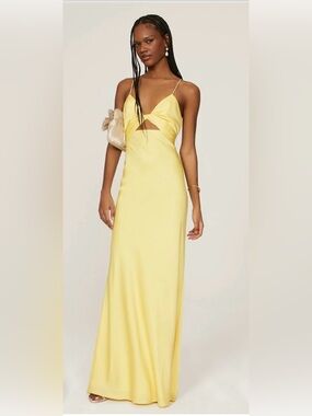 MacDuggal yellow gown